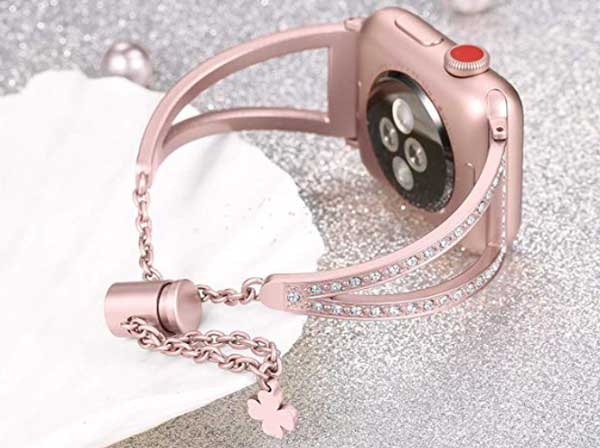Bling-nauhat metallikorut rannekorun hihna