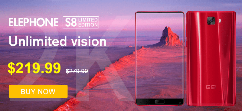Elephone S8 Limited Edition myynnissä Gearbest.com -sivustolla