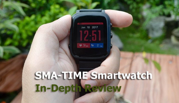 SMA-TIME Q2 In-Depth Review - älykello, jossa on pikkukivi kaltainen näyttö