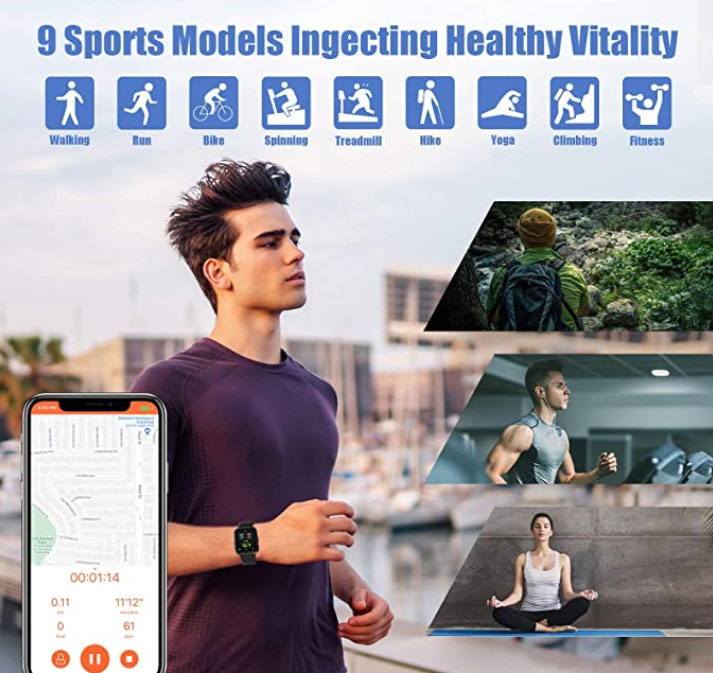 AIKELA Smart Watch - muodikas kunto-älykello