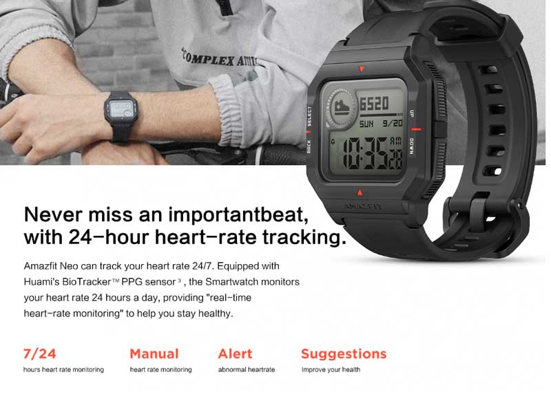 Amazfit-Neo-ominaisuudet