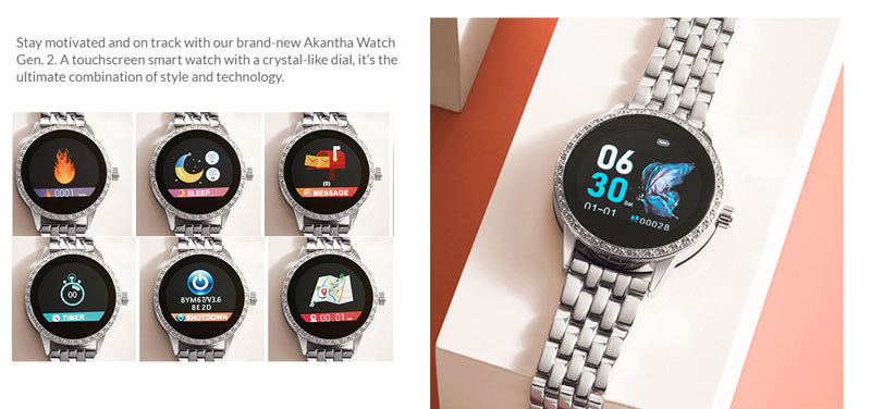 Avon Smartwatch - Akantha, tyylikäs naisten älykello