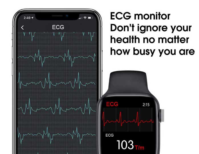 EKG-näyttö-IWO-W46-älykellolle