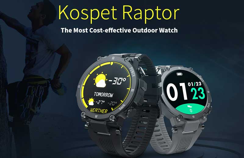Kospet Raptor Outdoor Smartwatch - Katsaus ominaisuuksiin