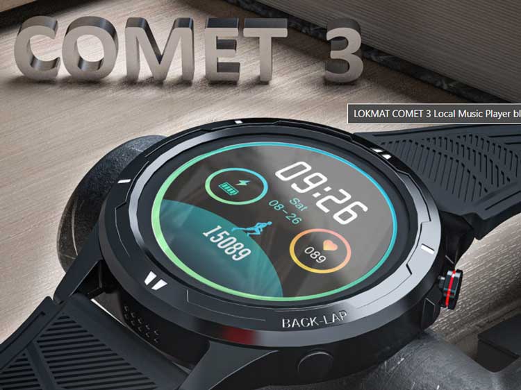 LOKMAT Comet 3 Smartwatch - Ominaisuuksien tarkastelu, Bluetooth-puhelu, musiikkisoitin