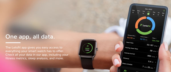 LetsFit-smartwatch-tuki-sovellus
