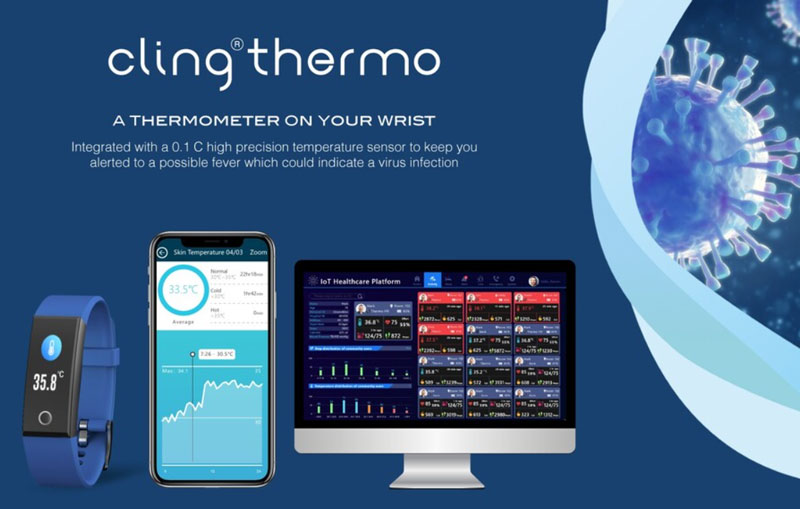 Cling-Thermo, -Medtech-älykello