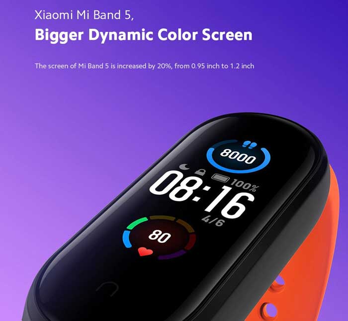 Xiaomi Mi Band 5 tekniset tiedot
