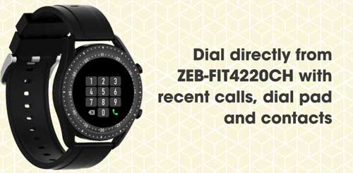 Zebronics-Smartwatch-ZEB -–- Fit4220CH-Buetooth-puhelu