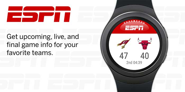 ESPN-sovellus Galaxy Watch Active 2: lle