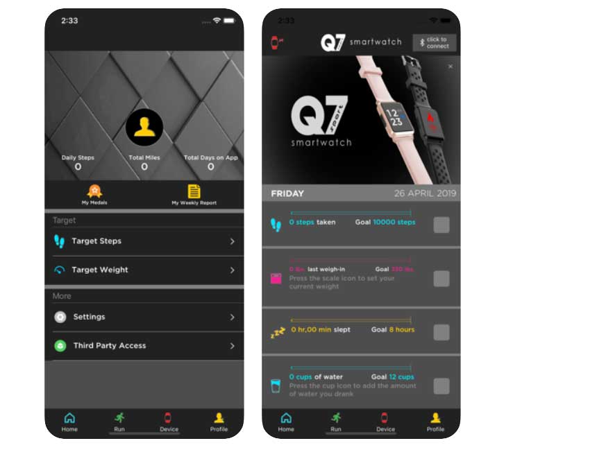 Q7 Sport Smartwatch - Asennus, tukisovellus, käyttöoppaan lataus