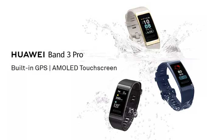 Huawei Band 3 Pro SmartBand - AMOLED-näyttö + sisäänrakennettu GPS