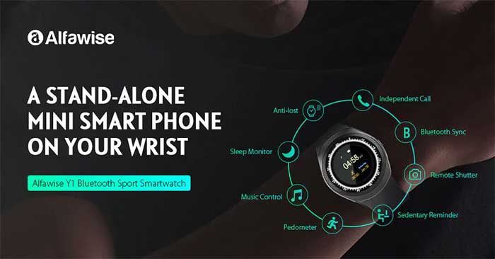 Alfawise Y1 696 Bluetooth Sport Smartwatch - kuponkikoodi